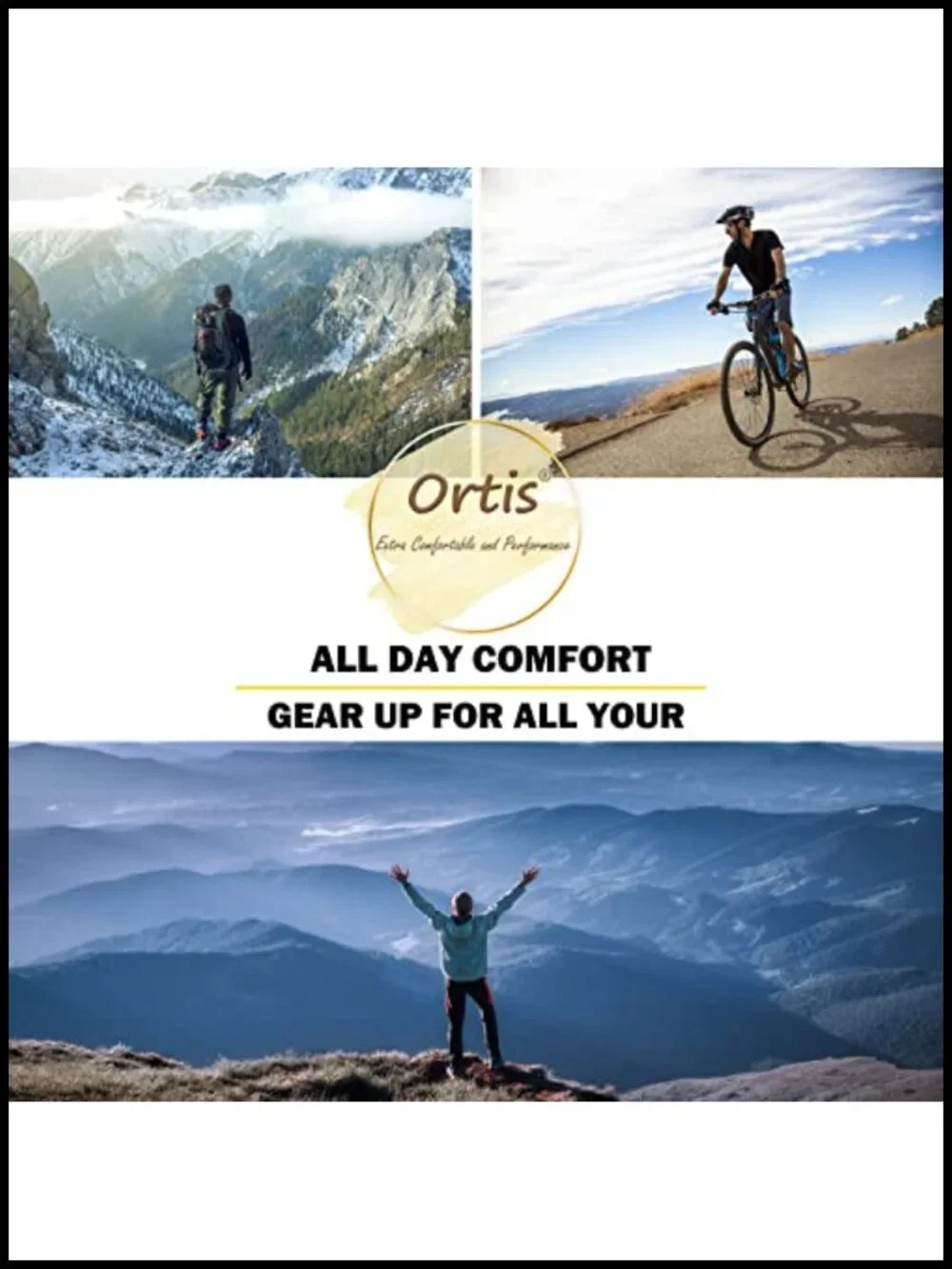 Merino Wool Blend Hiking Crew Socks for Men, Extra-Fine Wool Cushioned, 3 Pack